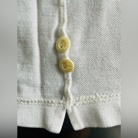 GUCCI Vintage White Polo Shirt With Classic Gucci Logo - Picture 6 of 11